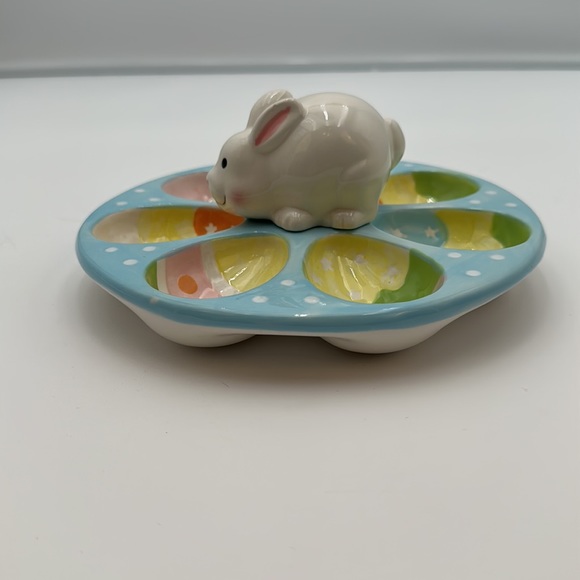 Chang Song Easter Bunny Egg ceramic dish - Picture 4 of 16